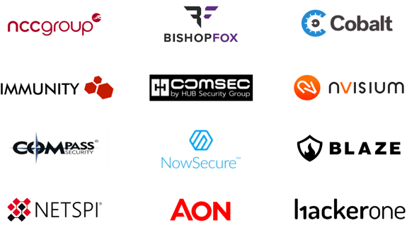 Companies that pentested HYPR include hackerone, AON, NOWSecure