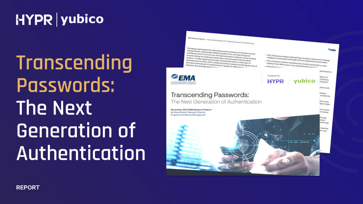 EMA Report: Transcending Passwords