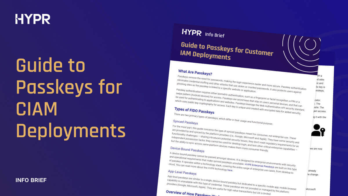 Guide to Passkeys for Customer IAM Deployments