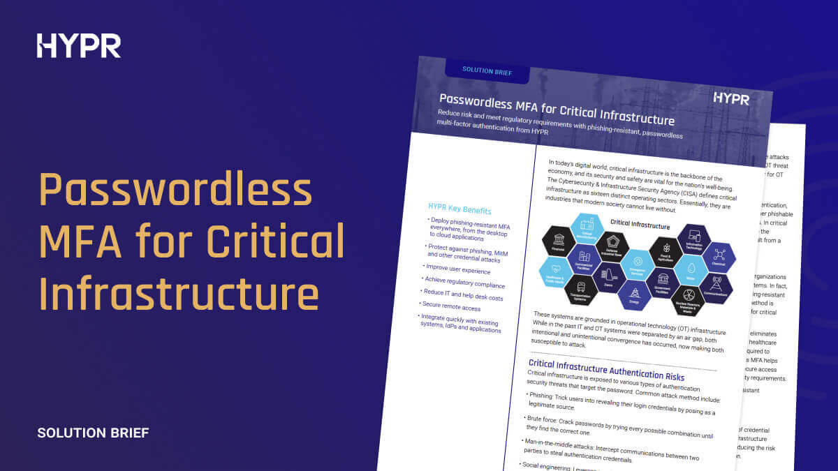 Critical Infrastructure-Passwordless-MFA-SC