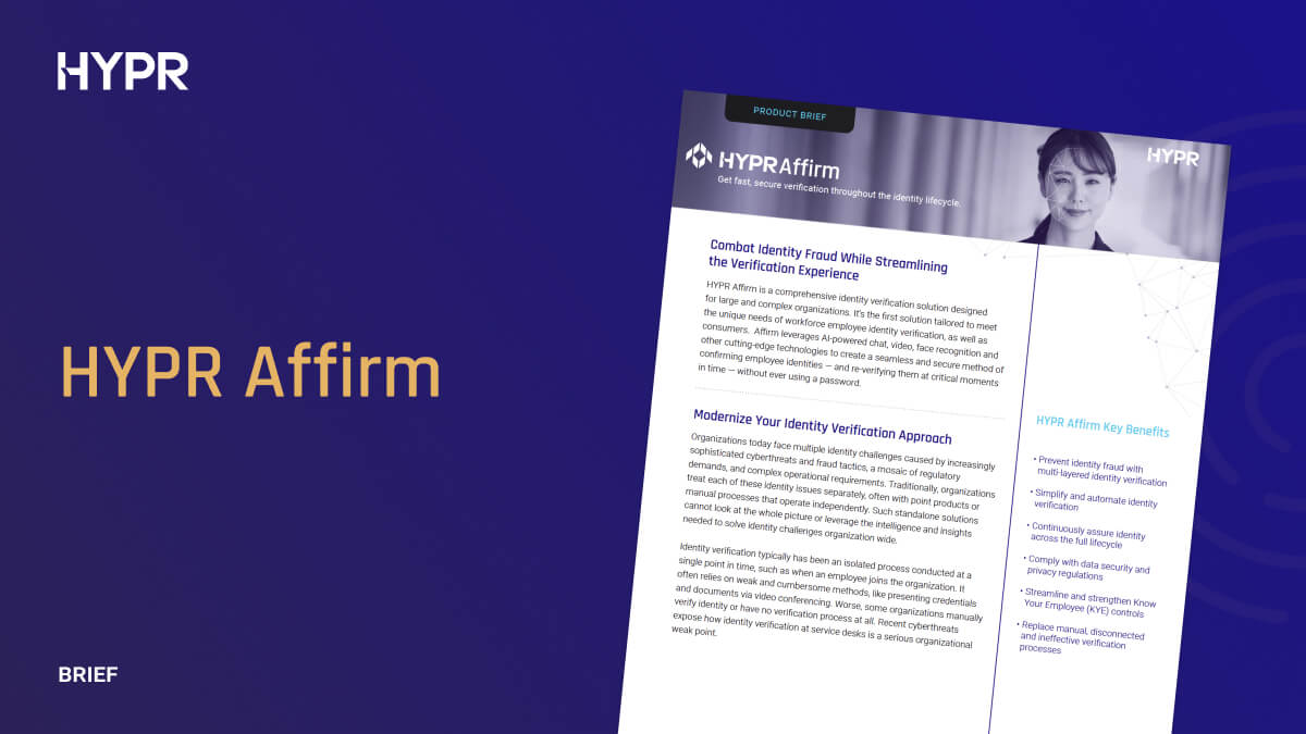 HYPR Affirm Product Brief