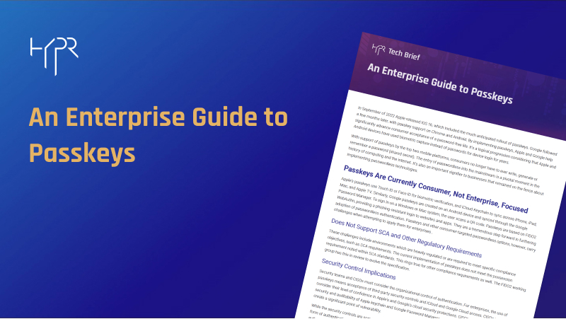Enterprise Guide <br>to Passkeys