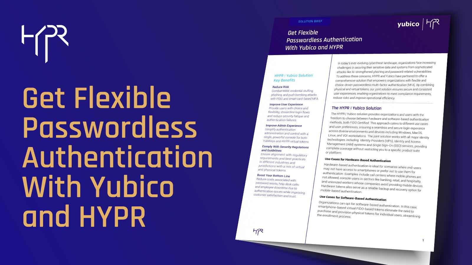 Yubico-HYPR Joint Solution