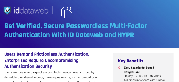 ID DataWeb HYPR Solution Brief Preview