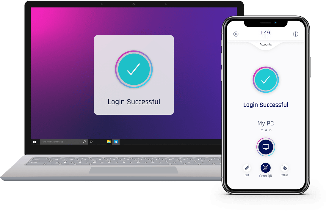 HYPR App Login successful screen