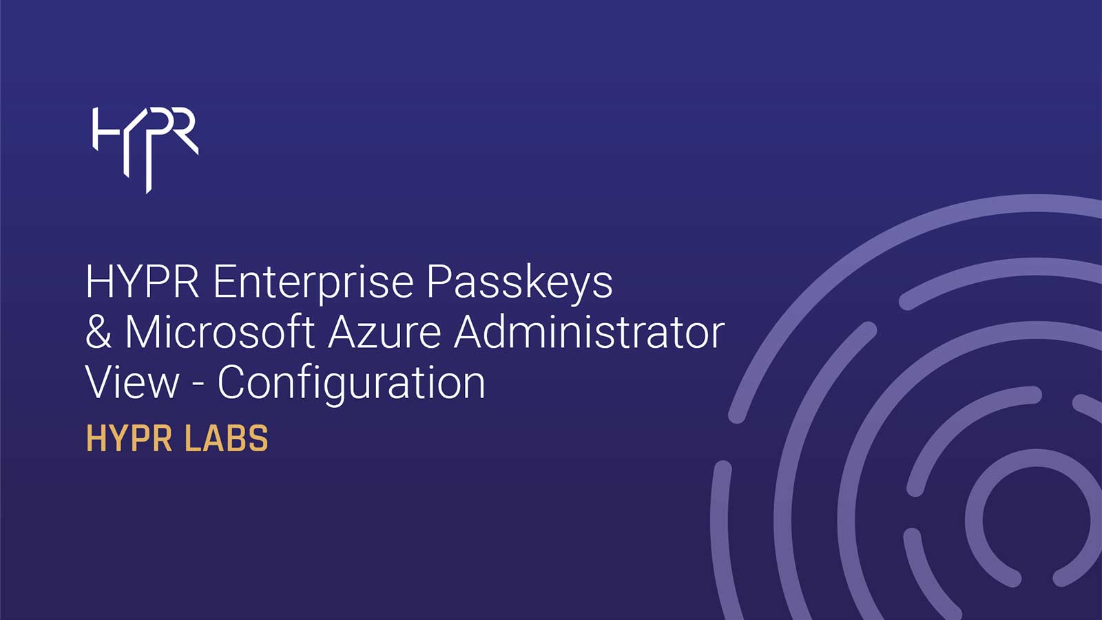 Configuring HYPR Enterprise Passkeys for Microsoft Azure