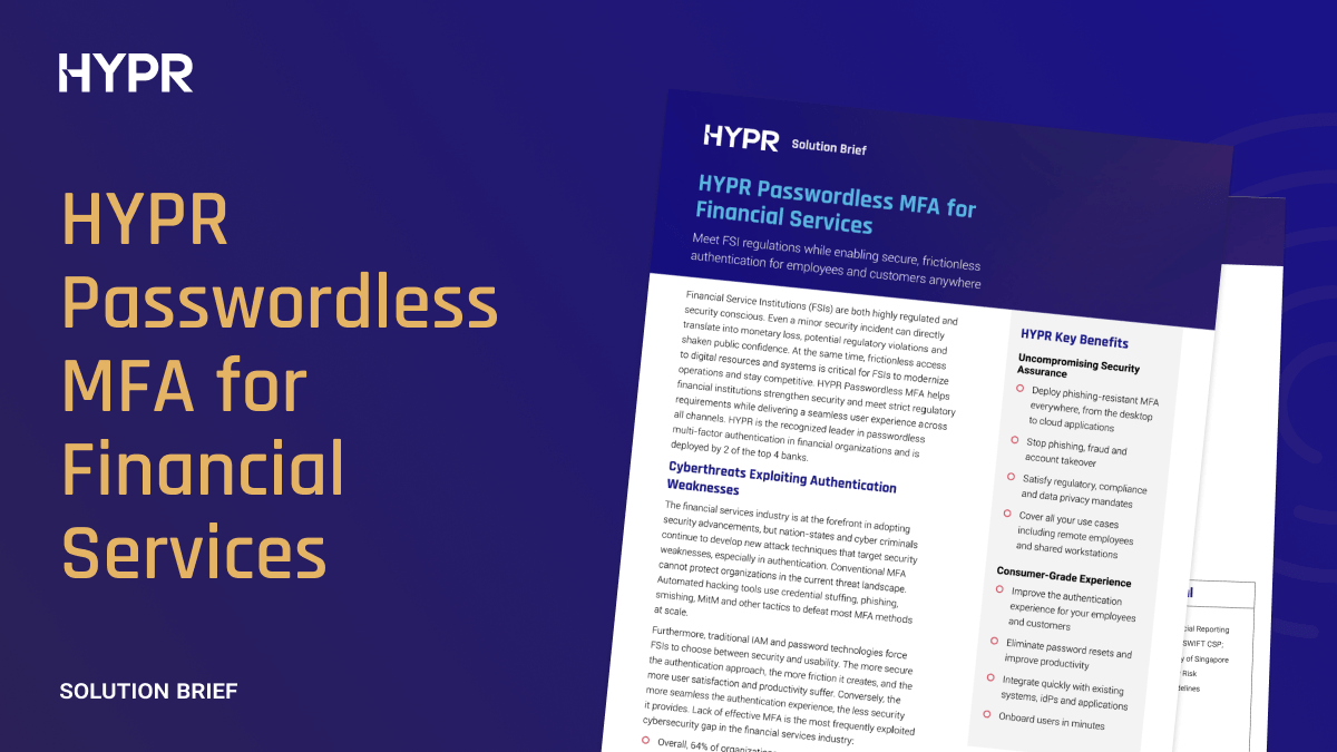 Financial Services Solution Brief
